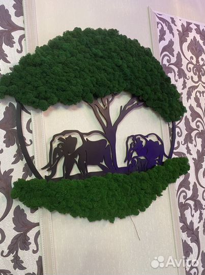 Дерево из стабилизированного мха