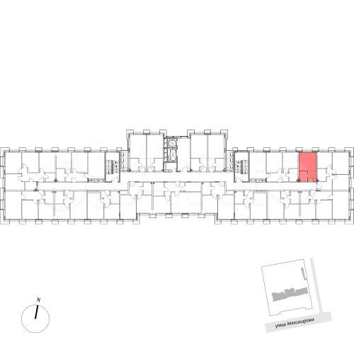 Апартаменты-студия, 19,4 м², 3/7 эт.