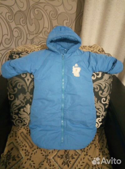 Конверт на выписку для мальчика (утеплённый)