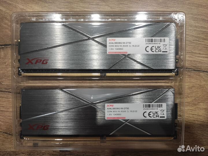 Оперативная память ddr4 16gb 3600 xpg
