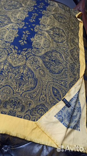 Палантин пейсли 180х65 шелк etro италия