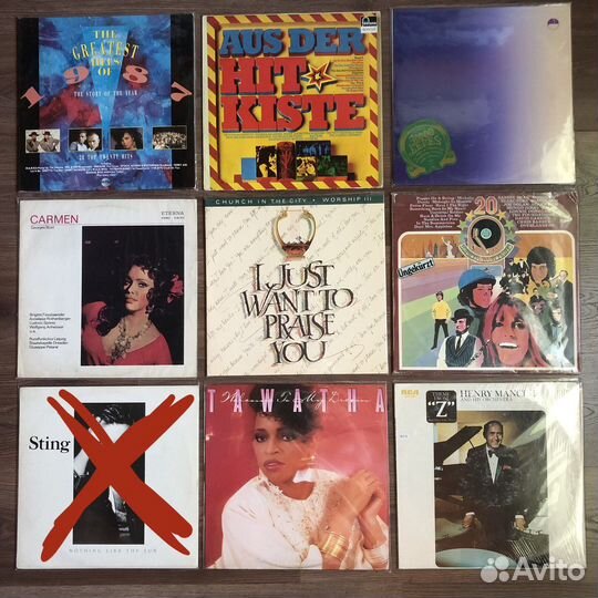 Виниловые пластинки импортные