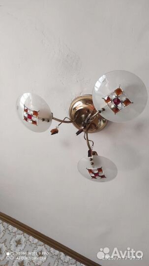 Люстра потолочная бу