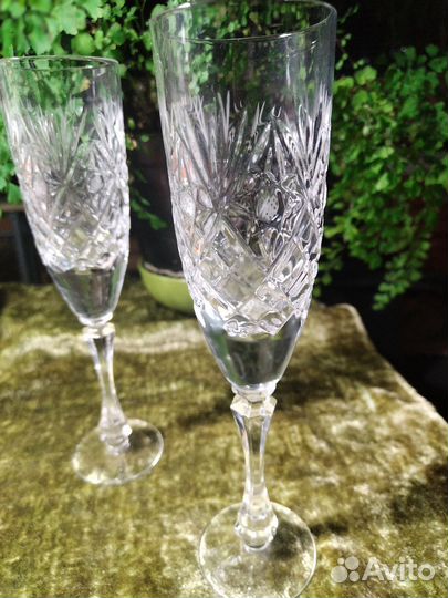 Фужеры хрустальные высокие СССР
