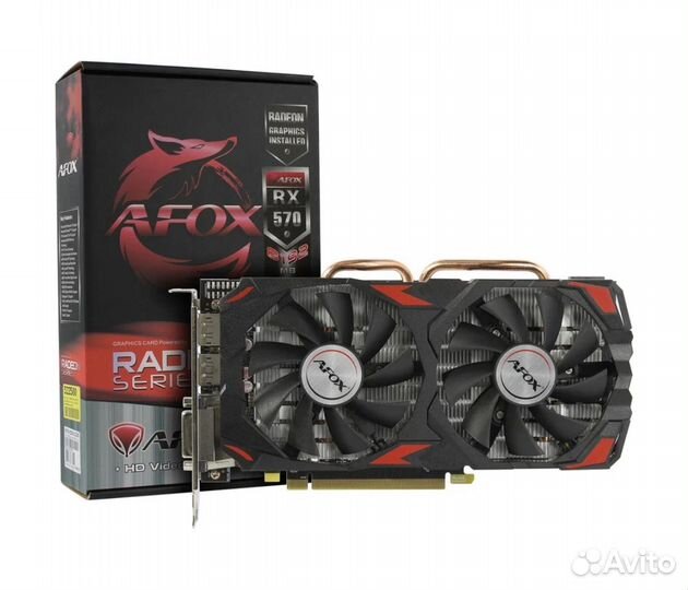 Видеокарта afox Radeon RX 570 8Гб