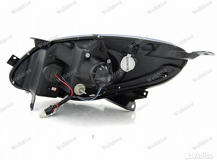 Фары Renault Twingo 07-11 с дхо галоген черные