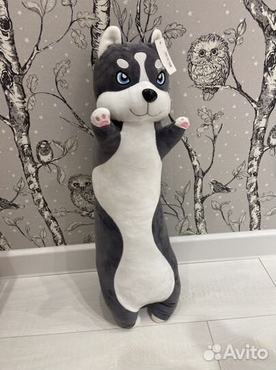 Собака хаски батон