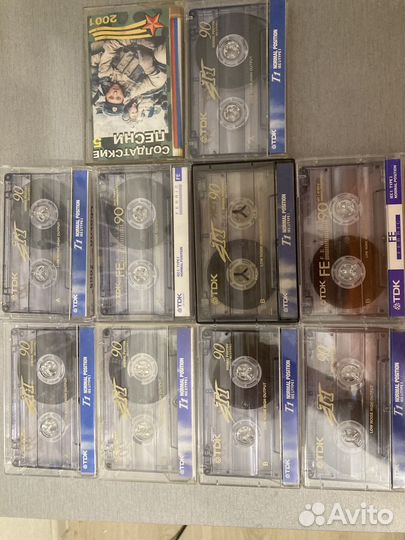 Аудиокассета tdk лот 10 штук