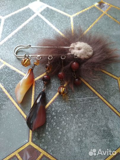 Брошь ручной работы