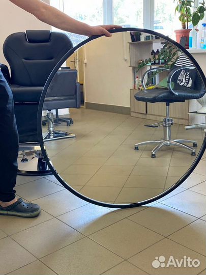 Зеркало круглый железный рамкам