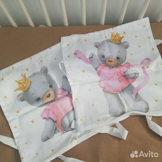 Чехлы на молнии для Бортиков подушек 4шт