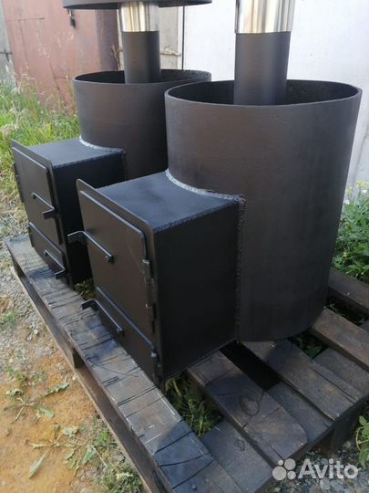 Печи для бани из трубы