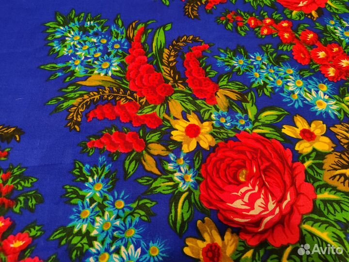 Павловопосадский платок СССР, шерсть 150см