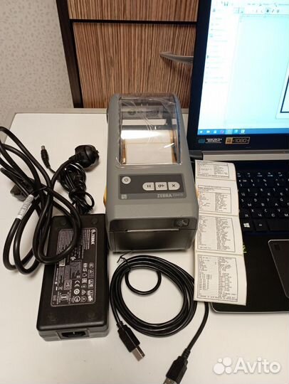 Принтер этикеток Zebra Zd410 USB комплект
