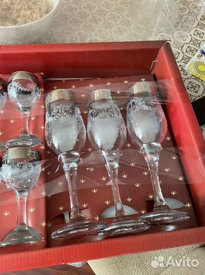 Набор бокалы рюмки подарочный