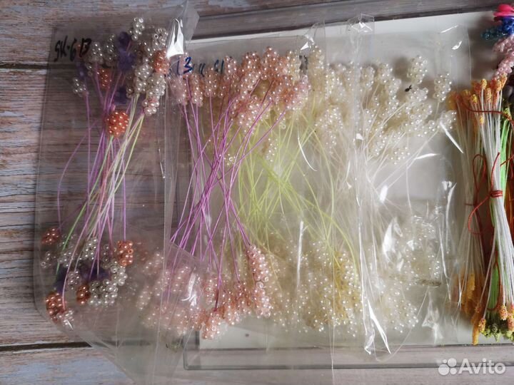 Заготовки для полимерных цветов. Серединки