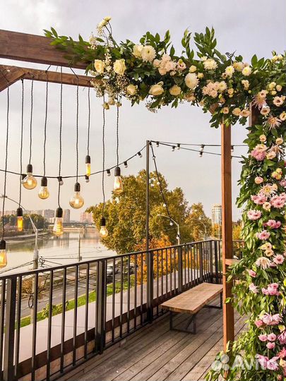 Гирлянда уличная с лампочками аренда