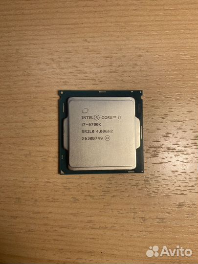 Процессор Intel Core i7 6700k