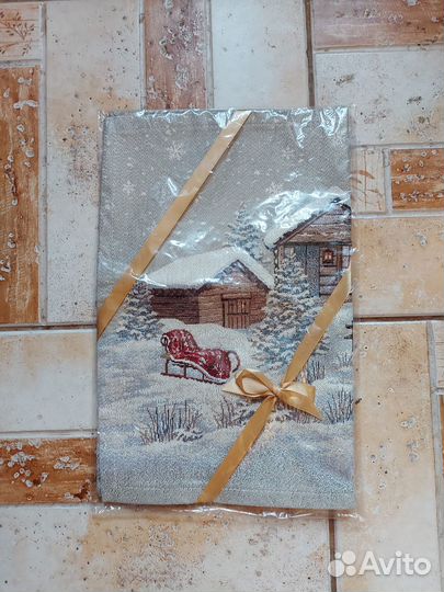 Салфетка новогодняя 37х47 см гобелен