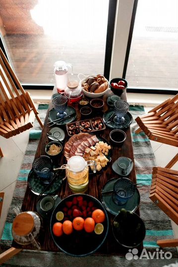 Дровяная баня на берегу озера