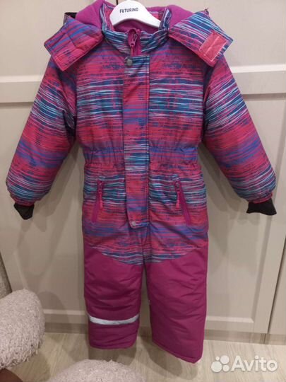 Зимний комбинезон для девочки размер 110 (+6)
