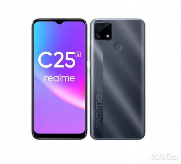 Realme C25S NFC, 4/128, 6.5', черный, новый