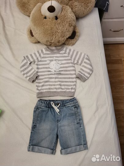 Джемпер и шорты.92