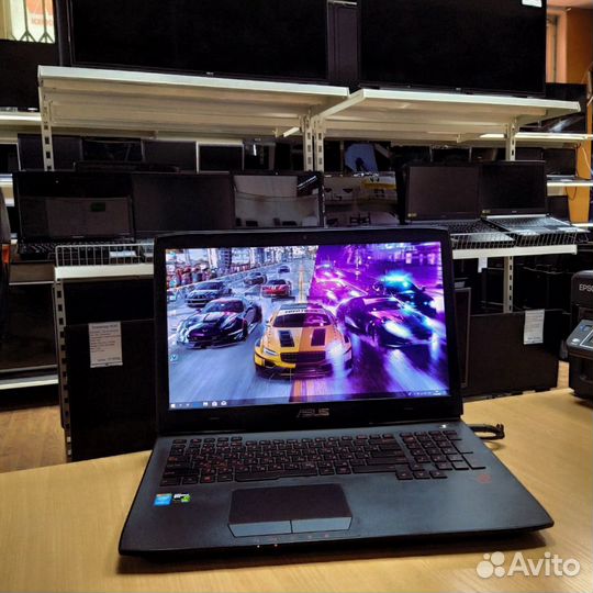 Игровой Asus 17,3 75гц I7 4710HQ GTX 970 SSD HDD