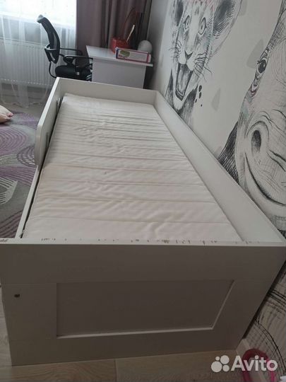 Подростковая кровать с бортиком бу IKEA