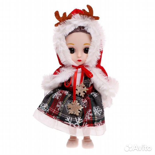 Кукла шарнирная в платье,шарнирная