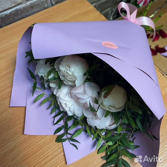 Букеты Пионы 15/25/51/101 с доставкой