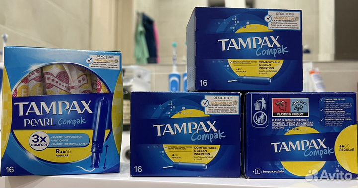 Тампоны Tampax Compak Regular с аппликатором