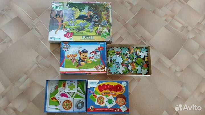 Детские книги и пазлы