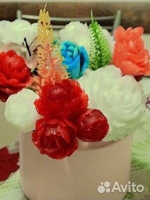 Букет цветов из мыла