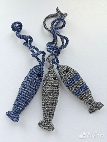 Вязаные подвесы - брелоки