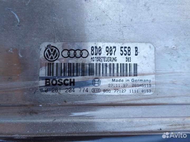 Эбу двигателя Vw, Audi 1.8 ADR 8D0907558B