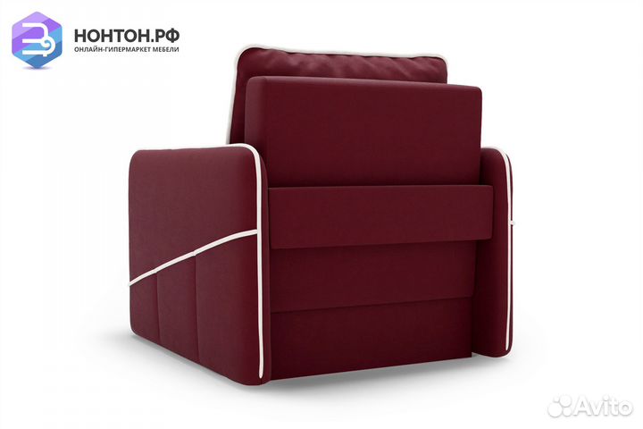 Кресло еврокнижка Энерджи бордовое