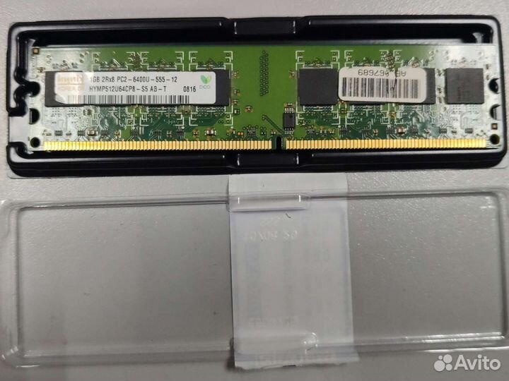 Оперативная память 1gb 2rx8 pc2-6400u-555-12 ddr2
