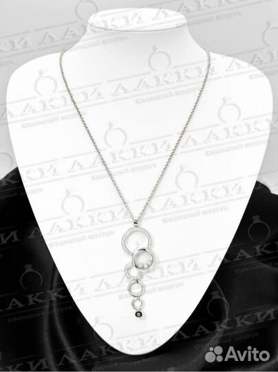 Золотое колье с бриллиантами 750 / 23.89 гр