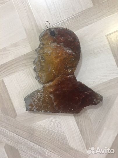 Барельеф Сталина из силумина