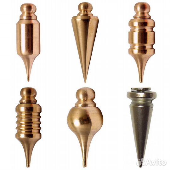 Маятники для биолокации из латуни и нат. камней