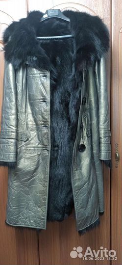 Куртка кожаная женская 46