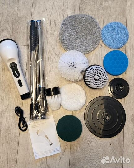 Электрическая щетка-швабра с 8 насадками