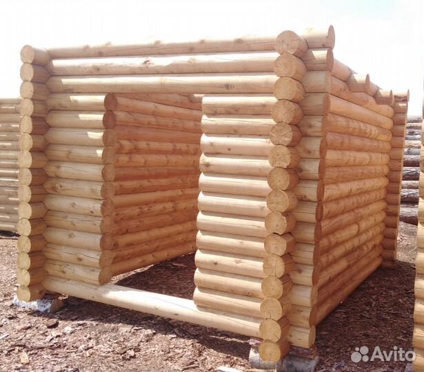 Оцилиндрованный брус