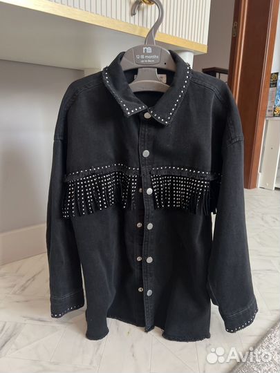 Джинсовая рубашка zara для девочки