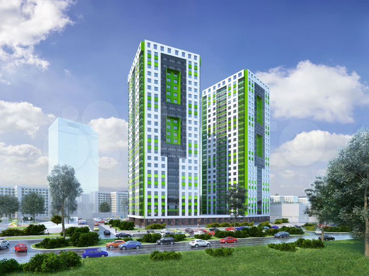 2-к. квартира, 66,1 м², 24/25 эт.