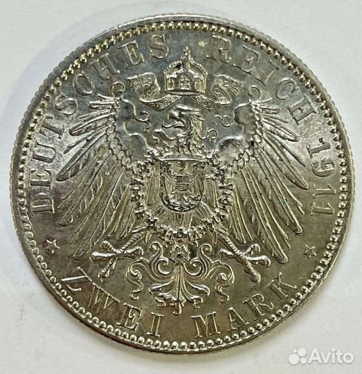 2 марки 1911 года. Бавария