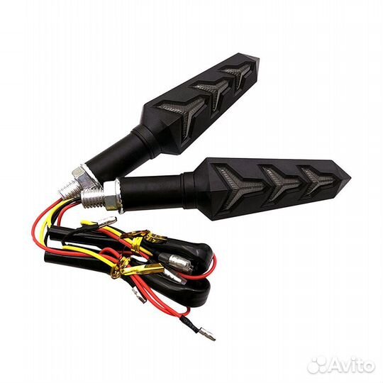 Поворотники на вилку 45 70 мм LED на мотоцикл мото