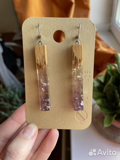 Серьги палочки