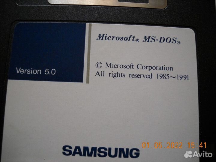 Операционная система Microsoft MS-Dos версия 5.0
